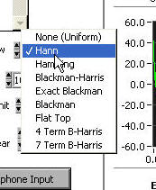 2d3d calculator software frequency Hamming blackman harris analysis